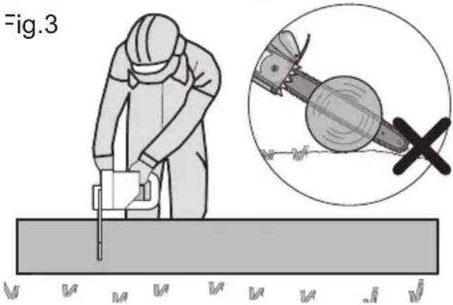 KRESS KC300.9 - Bucking a log - 1
