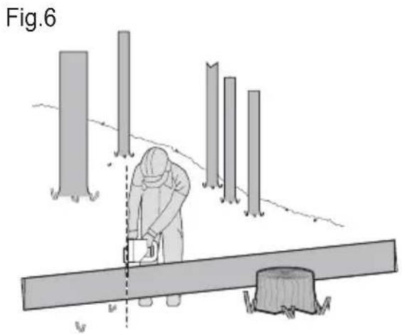KRESS KC300.9 - Taglio di tronco d'albero - 4