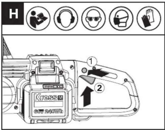 KRESS KC300.9 - WŁĄCZANIE I WYŁĄCZANIE (PATRZ RYS. H) - 1