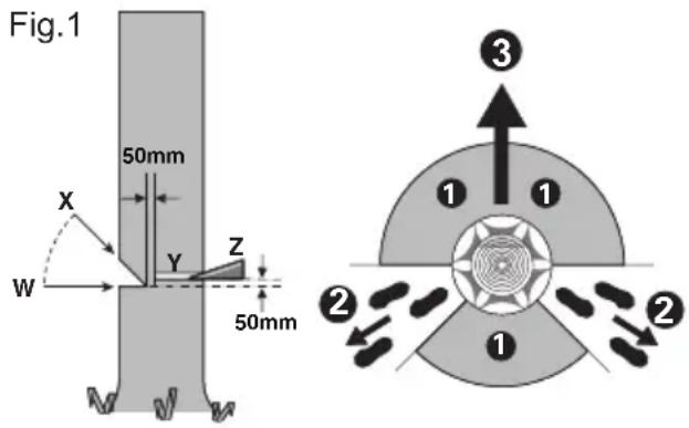 KRESS KC300.9 - Fällschnitt setzen - 1