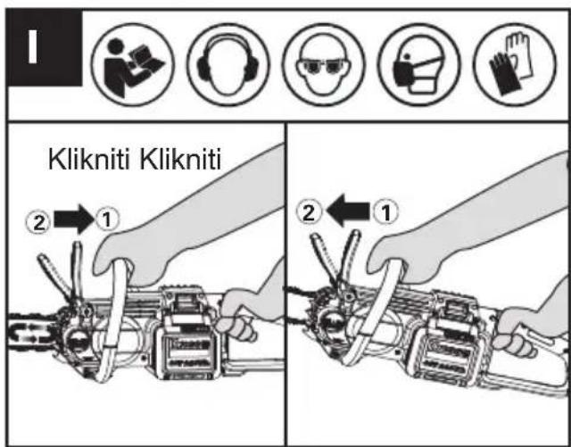 KRESS KC300.9 - ZAVORNI ROČAJ ZA VERIGO (GLEJTE SLIKO I) - 1