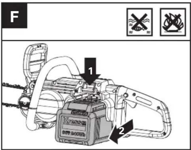 KRESS KC300.9 - PENTRU SCOATEREA SAU INSTALAREA ACUMULATORULUI (VEZI FIGURA F.G) - 1