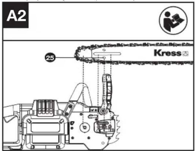 KRESS KC300.9 - MONTERING AV SVÄRD OCH SÅGKEDJA - 2