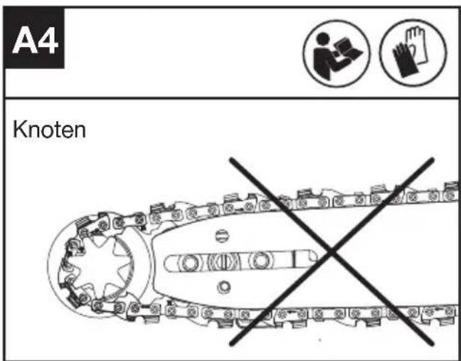KRESS KC300.9 - MONTAGE VON SCHWERT UND SÄGEKETTE - 4