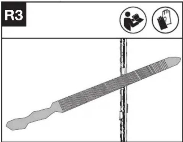KRESS KC300.9 - A FÜRÉSZLÁNC ÉLEZÉSE - 4