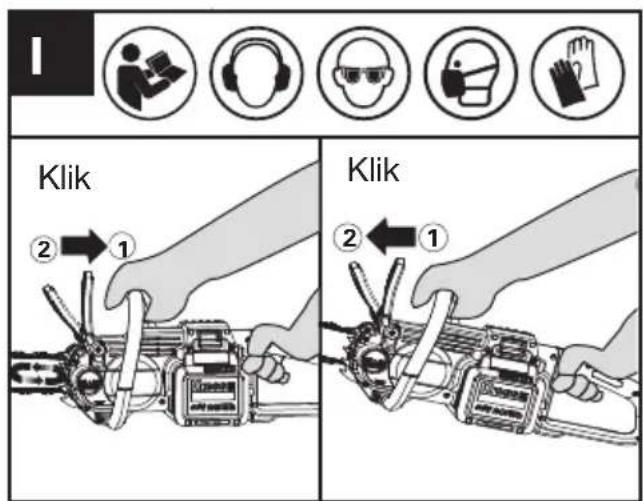 KRESS KC300.9 - HÅNDTAG TIL KÆDEBREMSE (Se Fig. I) - 1