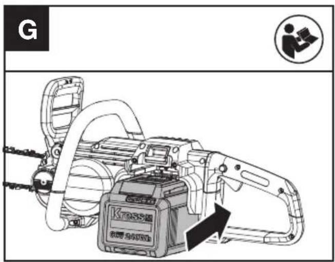 KRESS KC300.9 - SÅDAN FJERNES ELLER ISÄETTES BATTERIENHEDEN (SE FIG. F.G) - 2