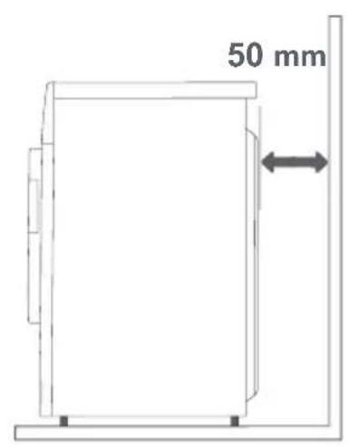 HISENSE WF7S1247BB - DISTANCES D'INSTALLATION - 2