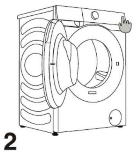HISENSE WF7S1247BB - MISE EN MARCHE DU LAVE-LINGE - 2