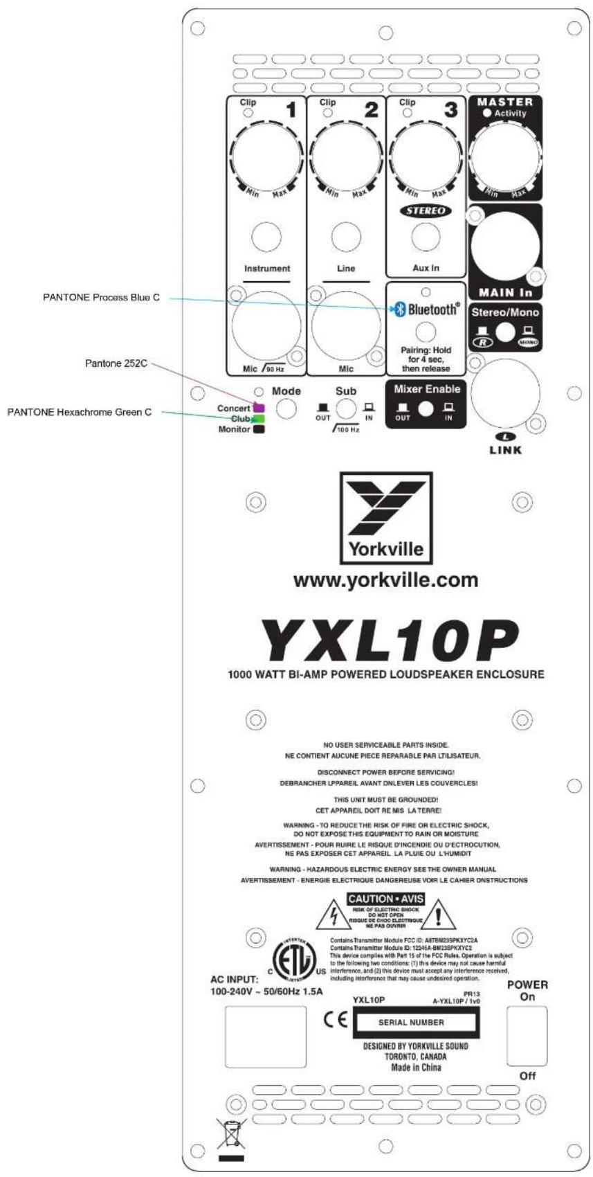 YORKVILLE YXL15P - AVIS - 2
