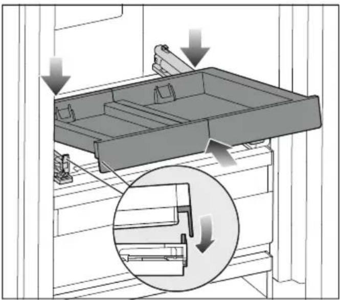 MIELE FNS 7794 D R - Replacer la tablette coulissante avec Ice&PizzaBox. - 1