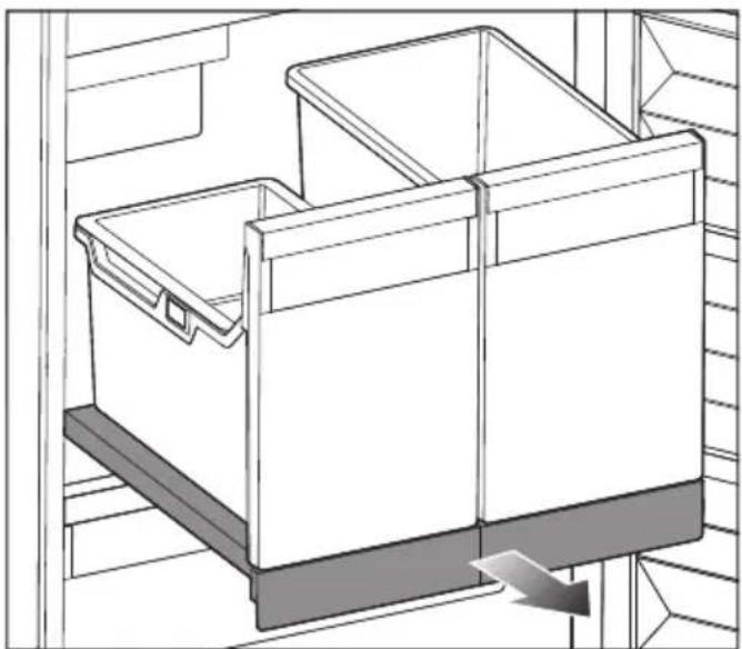 MIELE FNS 7794 D R - Retirer la Ice&PizzaBox avec tablette coulissante - 1