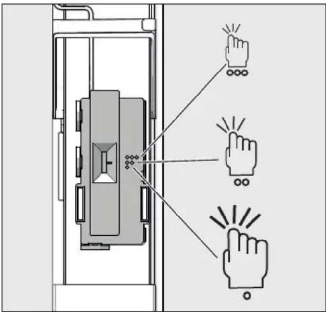 MIELE FNS 7794 D R - Sensibilité du capteur de tapotement - 1