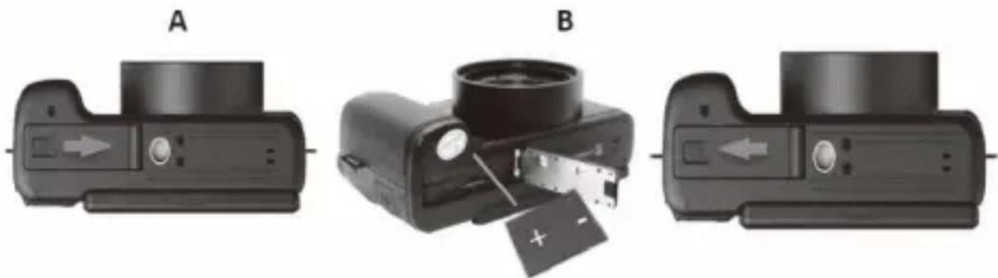 OKA 4K - Batteriefach öffnen - 2