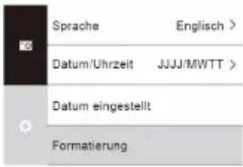 OKA 4K - Kamera formatieren - 4