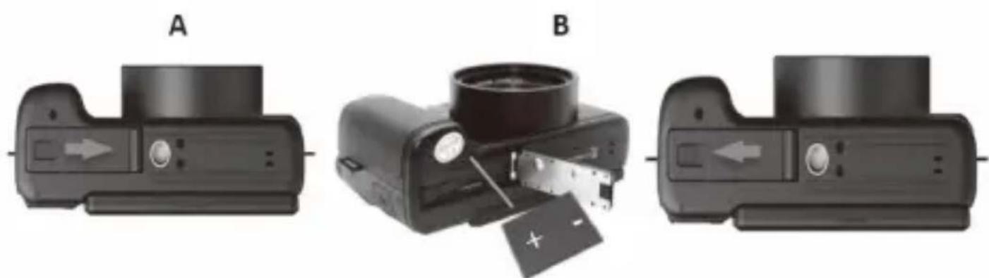 OKA 4K - Insertar la batería - 1