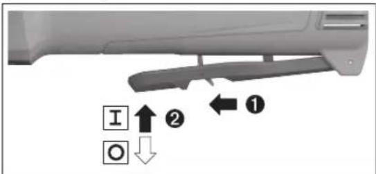 BOSCH GWS 12-125 P Professional - Włączanie/wyłączanie - 1