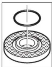 BOSCH GWS 12-125 P Professional - Assembly with Clamping Nut (17) and Quick-Clamping Nut (18) - 1