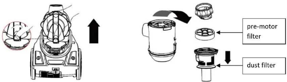 Emerio VCE-108278.19 - CLEAN THE DUST BARREL - 3