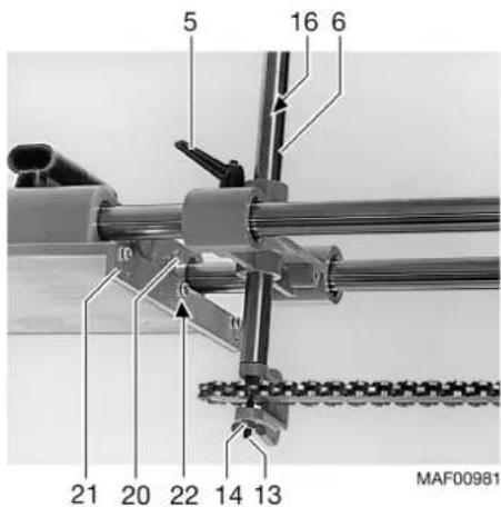 Mafell SG 400 - Hinweis zum Wechseln der Fräskettengarnitur - 3