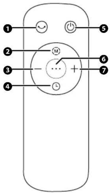 Fuave TF105DW - Die Fernbedienung - 1
