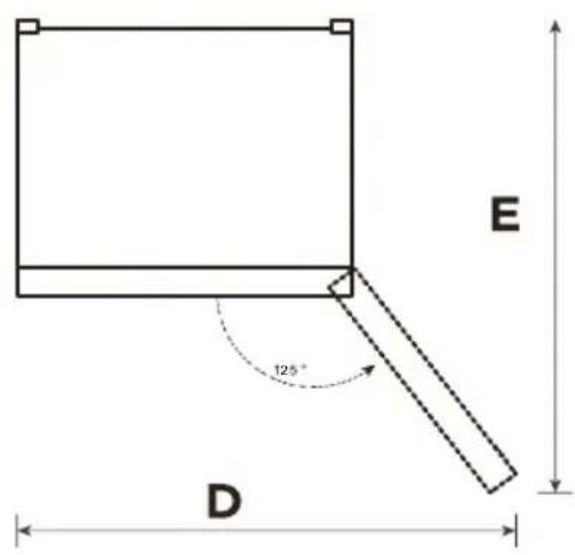 INVENTUM KV1850W - BENODIGDE RUIMTE VOOR PLAATSING - 3