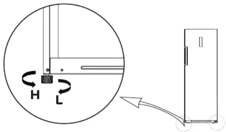 INVENTUM KV1850B - Adjustable feet - 1