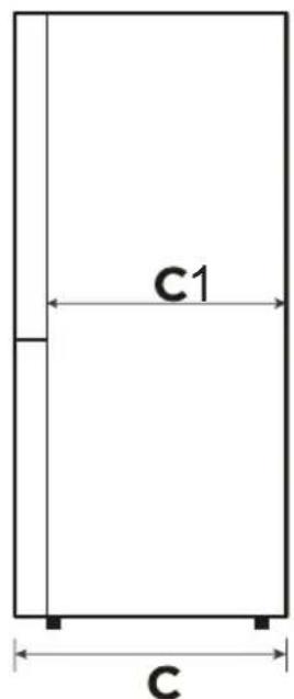 INVENTUM KV1850B - SPACE REQUIRED FOR INSTALLATION - 2