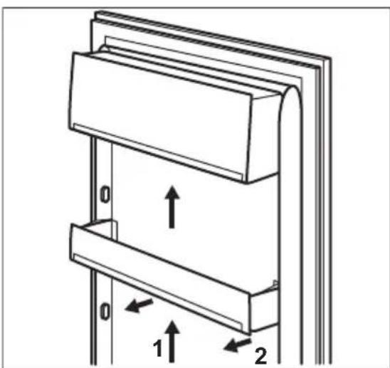 AEG ORC8M361CL - Positioning the door shelves - 1