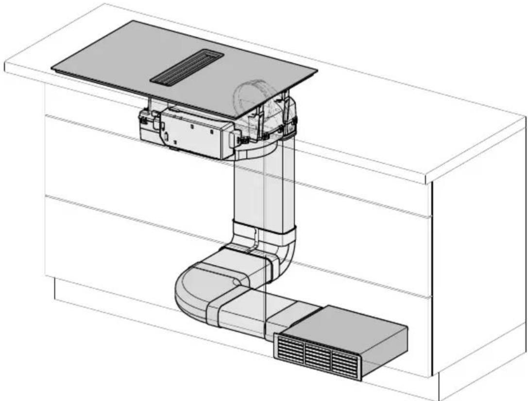 MIELE KMDA 7876 FL-U 125 Gala Ed - Exemples d'installation - 2