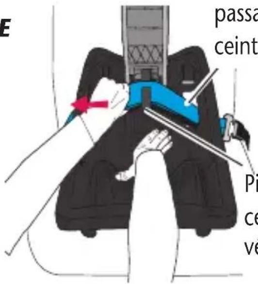 Evenflo LiteMax DLX - CEINTURE SOUS-ABDOMINALE - 1
