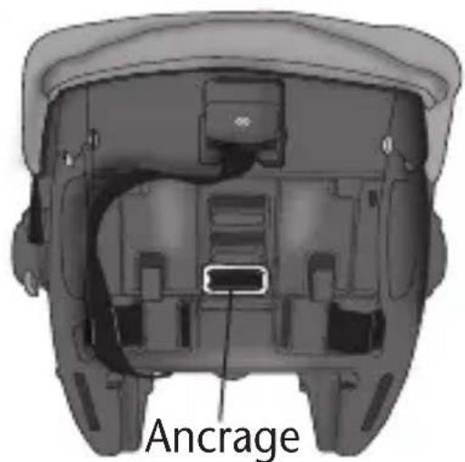 Evenflo LiteMax DLX - Changer la position de la sangle d'entrejambe (suite) - 1