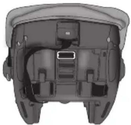 Evenflo LiteMax DLX - Sangle d'entrejambe dans la fente avant - 1