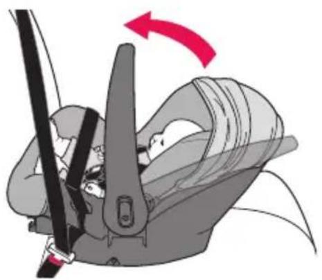 Evenflo NurtureMax - Installation du porte-bébé sans la base en utilisant les ceintures de sécurité du véhicule - 3