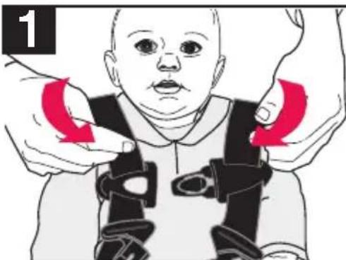 Evenflo NurtureMax - Sécurisation de l'enfant dans le porte-bébé - 2