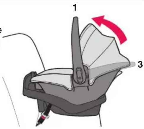 Evenflo NurtureMax - Mise en place du porte-bébé dans la base - 2