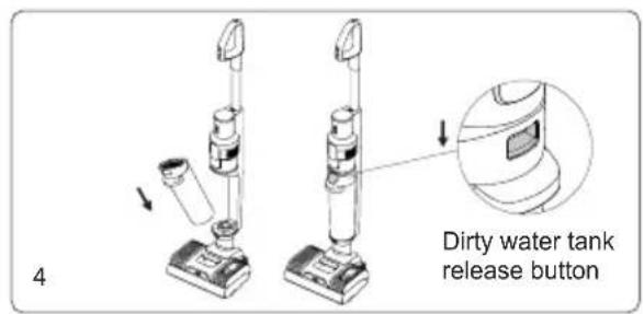 JIMMY HW9 Pro Max - Dirty water tank assembly and disassembly - 4