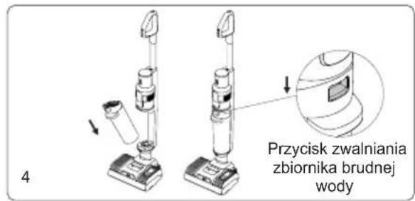 JIMMY HW9 Pro Max - Montaż i demontaż zbiornika brudnej wody - 4
