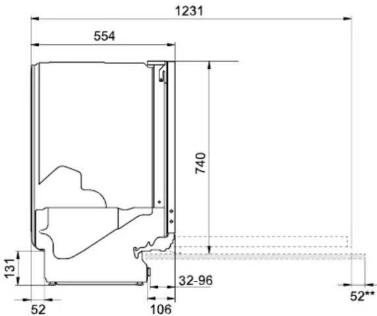 ASKO DSD544KXXL/1 - Installation - 2