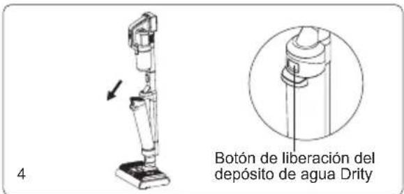JIMMY PW11 Pro Max - Montaje y desmontaje del depósito de agua limpia - 2