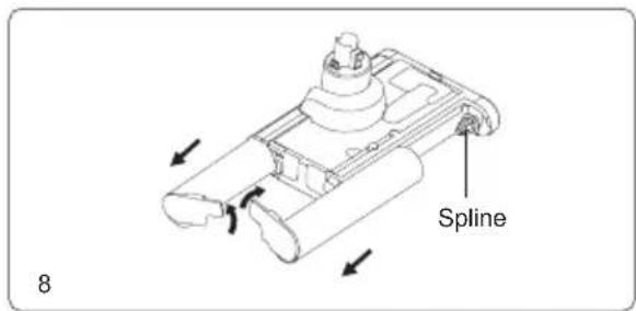 JIMMY PW11 Pro Max - Assembly and disassembly of metal tube and carpet brush - 4