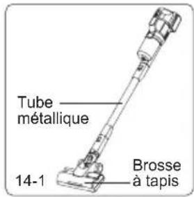 Tube métallique 14-1 Brosse à tapis