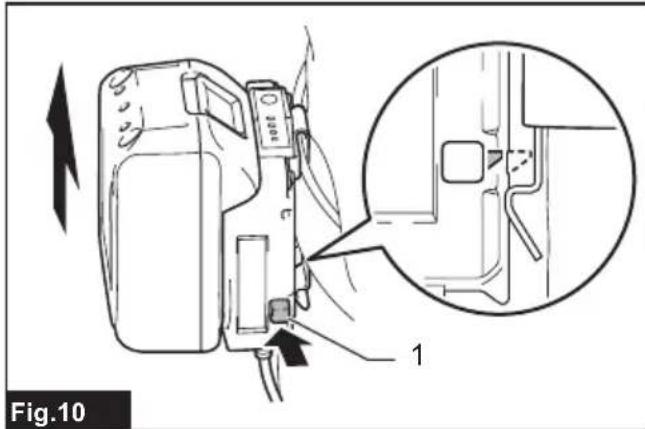 MAKITA DCJ205 - Fixation du porte-batterie - 3