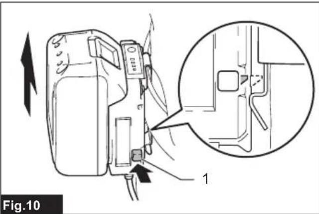 MAKITA DCJ205 - Fijación del portabaterías - 3