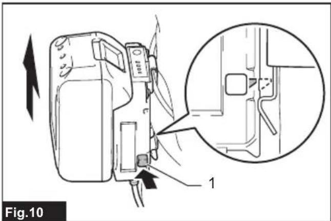 MAKITA DCJ205 - Attaching the battery holder - 3
