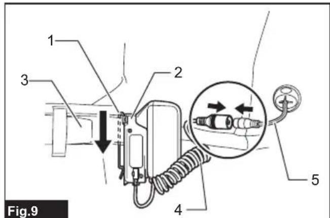 MAKITA DCJ205 - Fijación del portabaterías - 2