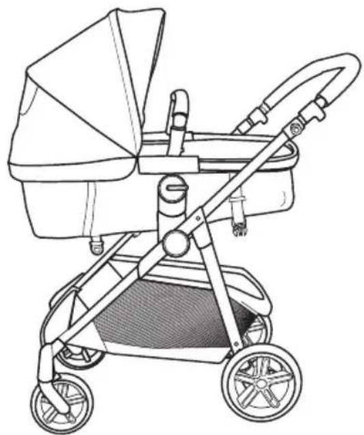 Evenflo Omni Plus - MODO DE ASIENTO PARA NIÑOS PEQUEÑOS O MODO DE MOISÉS. - 1
