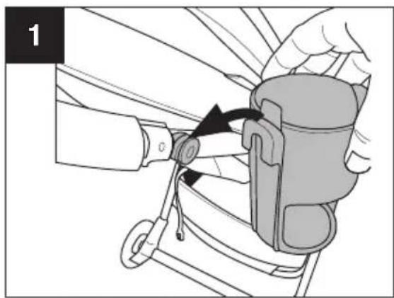 Evenflo Omni Plus - CÓMO USAR LA CARRIOLA - PORTAVASOS - 1