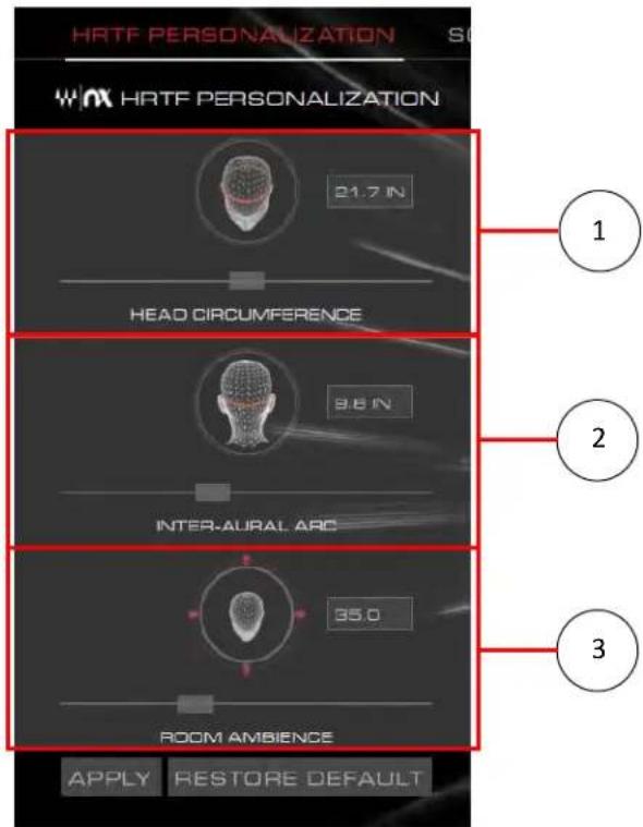 HYPERX Cloud Orbit Software - HRTF パーソナライゼーション - 1