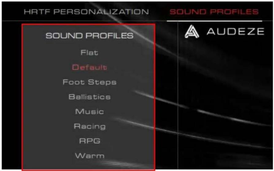 HYPERX Cloud Orbit Software - 音效設定檔 - 1